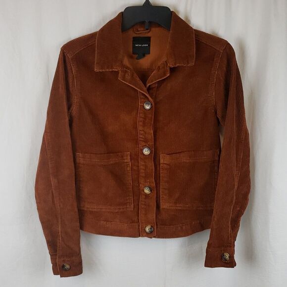 New Look Women's 2 Burnt Orange Suede Jacket - Picture 1 of 8